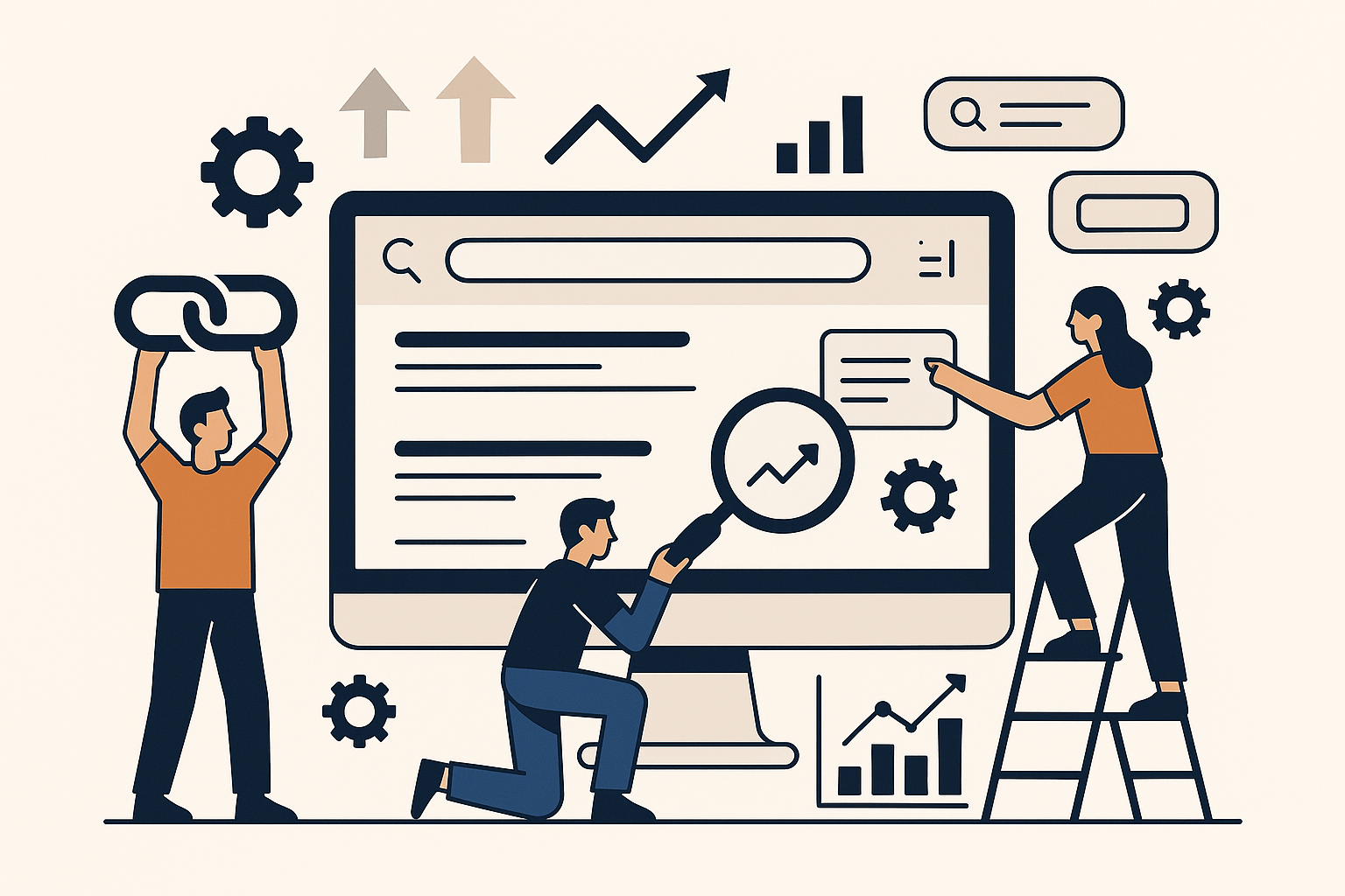 קידום אורגני בגוגל (SEO) לעסקים: מחקר, תוכן, אופטימיזציה וקישורים